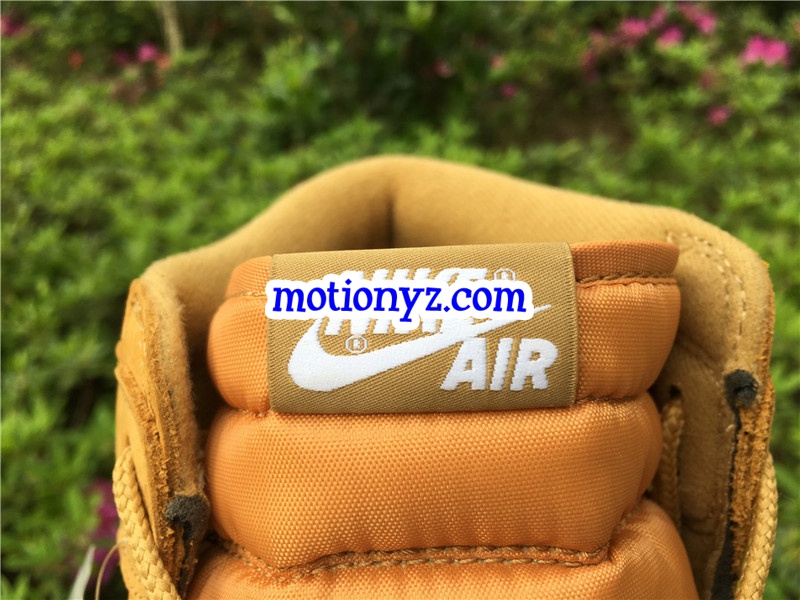 Authentic Air Jordan 1 Retro Wheat Yellow